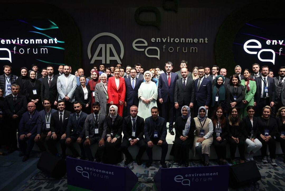 Emine Erdoğan deltog i det internationale miljøforum