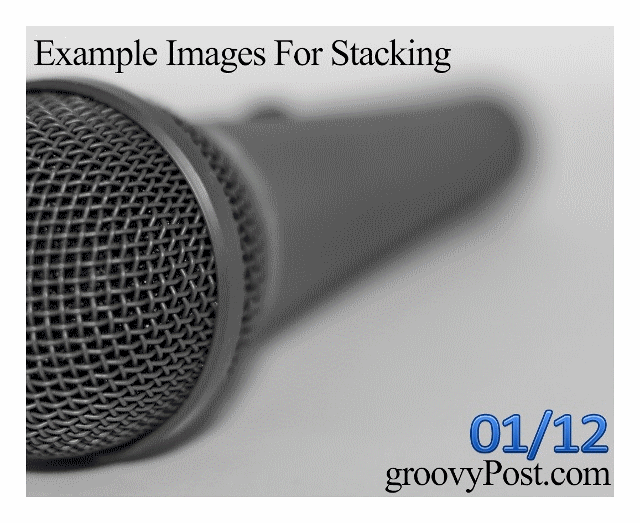Fokus Stakning af gif-fotoshop-billeder fotografering af DOF
