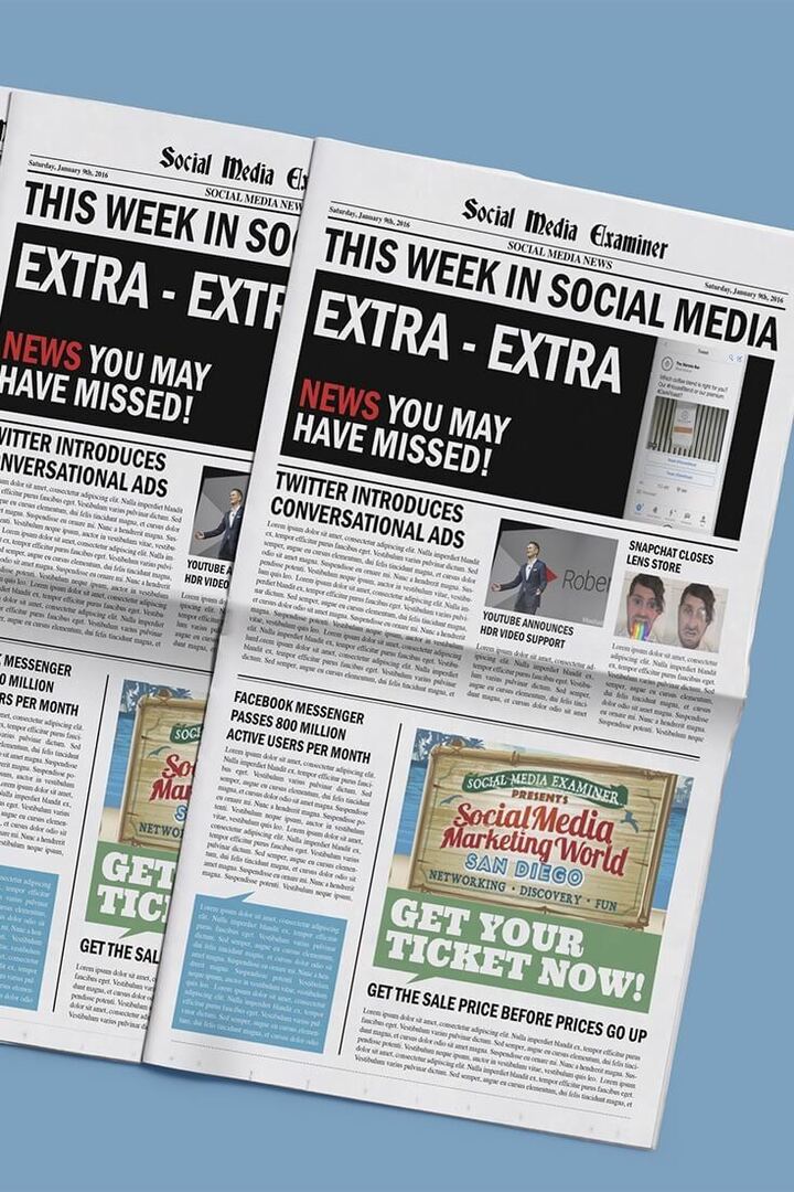 Twitter lancerer samtaleannoncer: Denne uge i sociale medier: Social Media Examiner