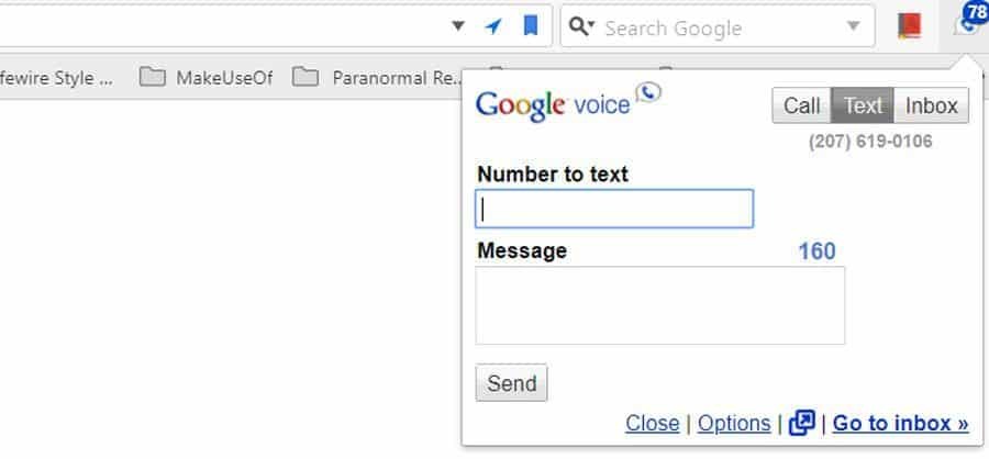 google voice chrome-udvidelse