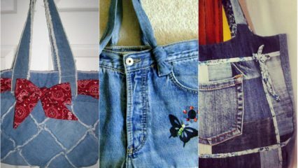 At lave tasker af jeans