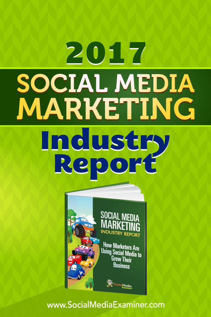 2017 Social Media Marketing Industry Report af Mike Stelzner om Social Media Examiner.
