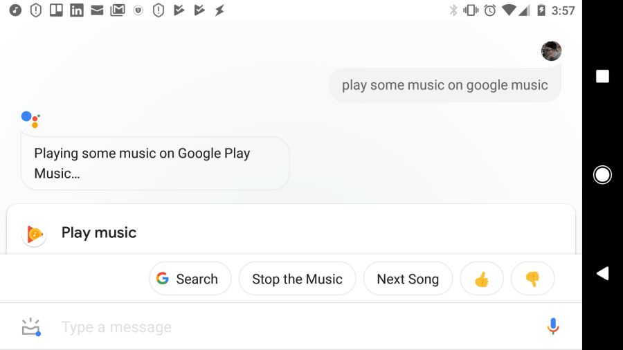 hej google spiller tilfældig musik