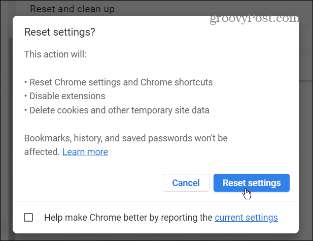 Download mislykket netværksfejl i Chrome