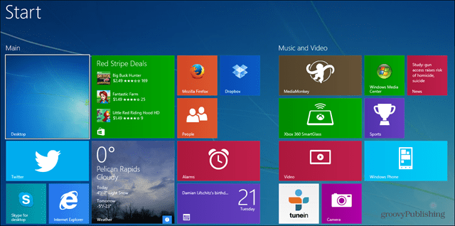 Sådan sikkerhedskopieres og nulstilles Windows 8.1-startskærmen