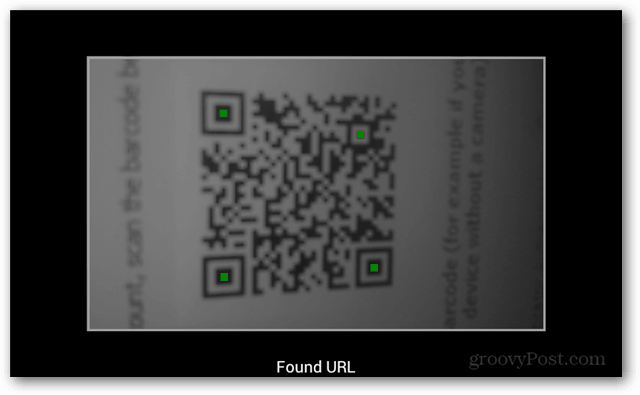 scanning af qr-kode