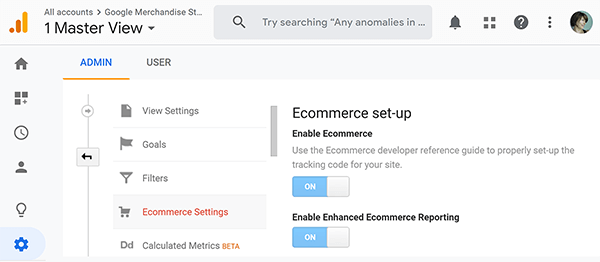 Google Analytics, hvordan du opsætter tip om e-handelsrapporter