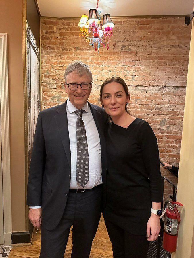 Bill Gates og Hülya Bölükbaşı