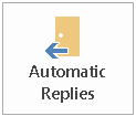 Knappen Automatisk svar til Outlook Outlook-knappen Automatisk svar