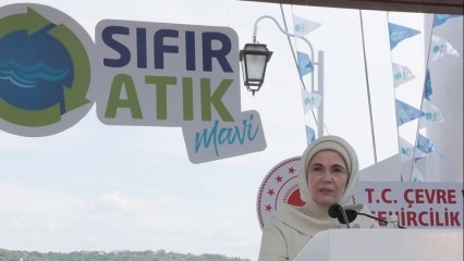 Første opkald fra First Lady Erdoğan for at støtte 'Zero Waste Blue' projekt
