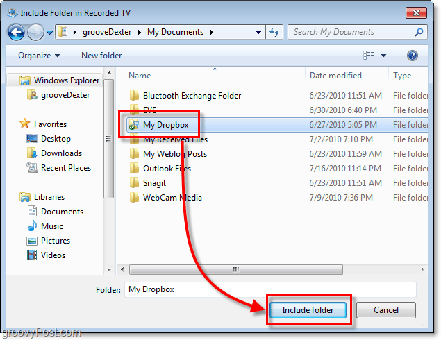 Føj 'Min Dropbox' til Windows Start-menu