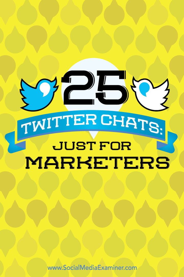 25 Twitter-chats: Bare for marketingfolk: Social Media Examiner