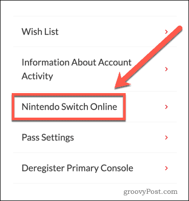 Nintendo skift indstillinger for online websted