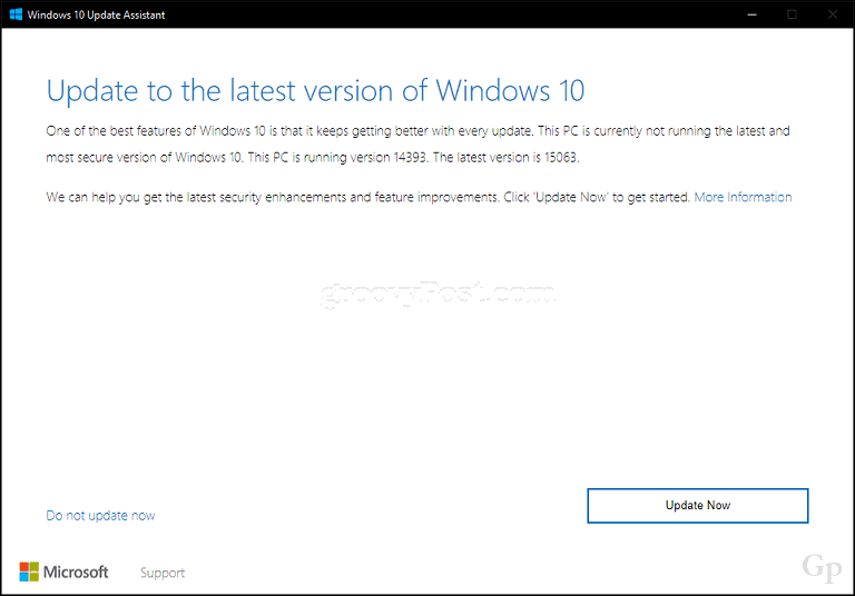 Hvordan du kan opgradere til Windows 10-skabere opdaterer lige nu