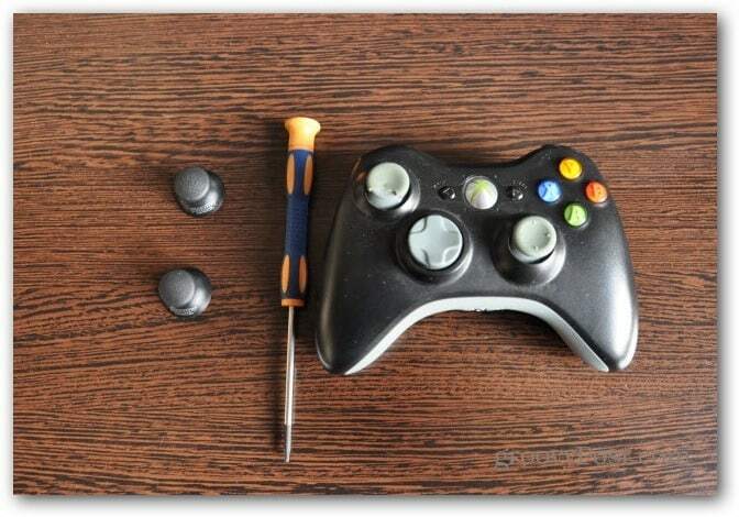 Skift Xbox 360-controller analoge thumbsticks før