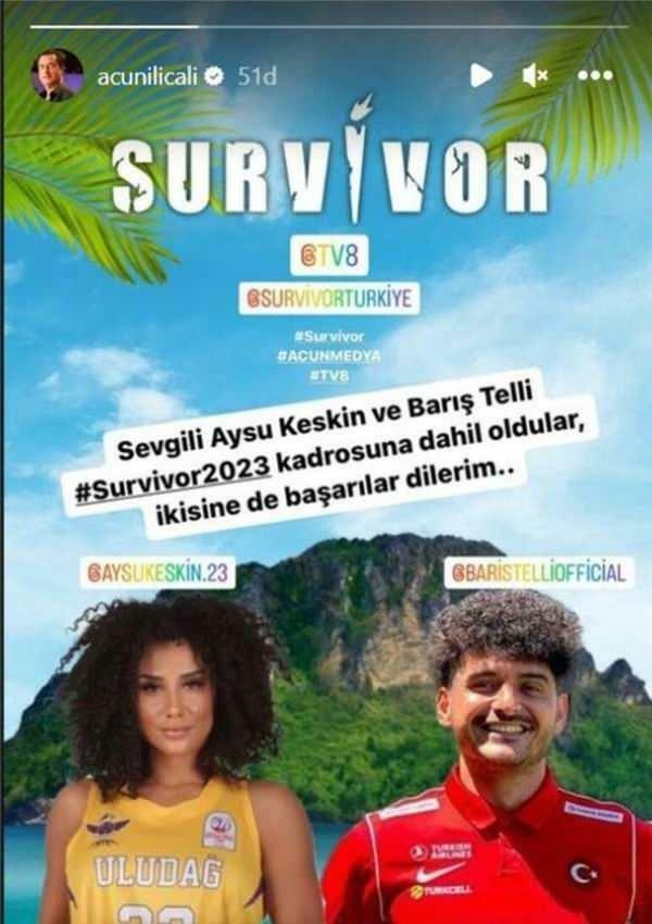 Survivor Barış Telli, Aysu Keskin