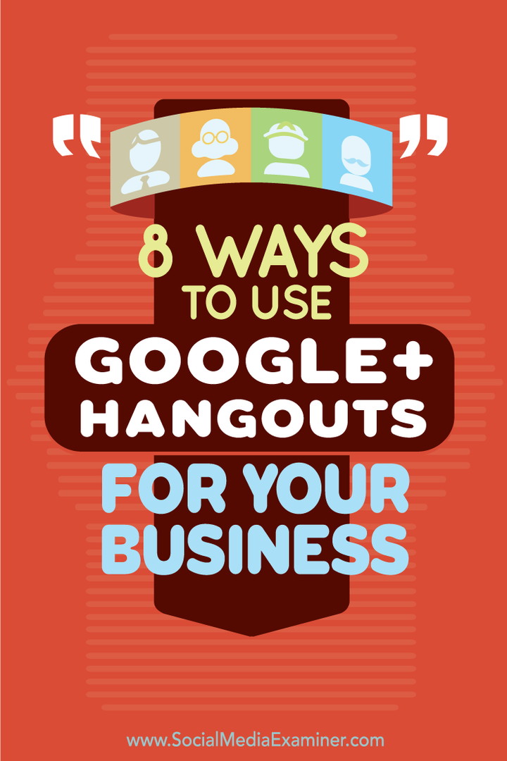 brug google + hangouts til erhvervslivet