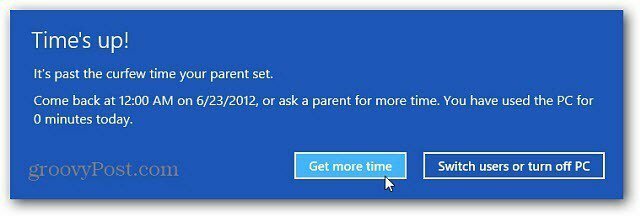 Konfigurer forældrekontrol til Windows 8
