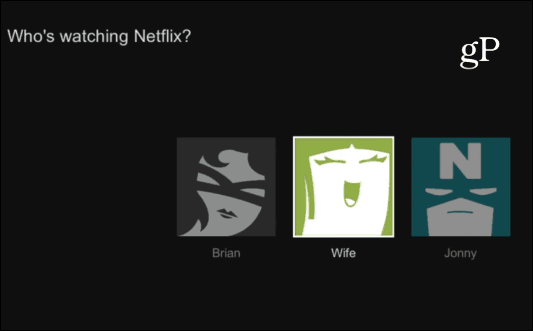Netflix brugerprofiler