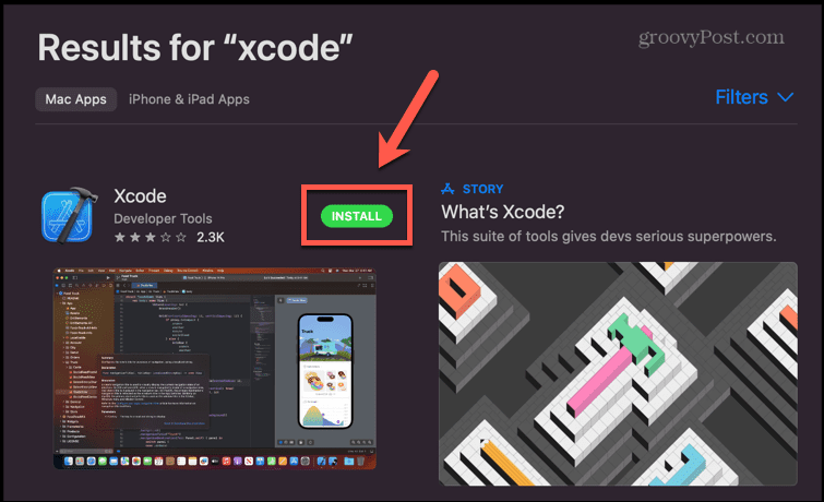 app store installer xcode