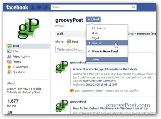 Facebook tilføjer interesselister: Sådan bruges dem