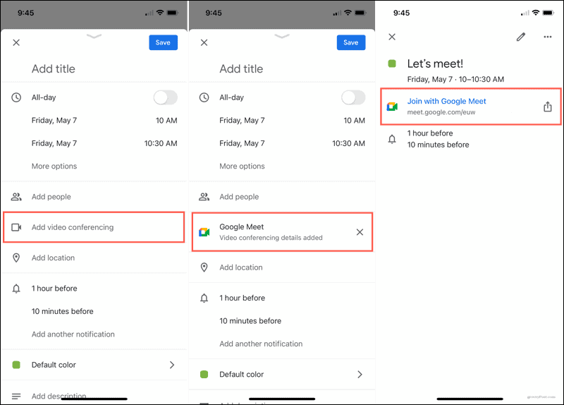 Planlæg ved hjælp af Google Kalender