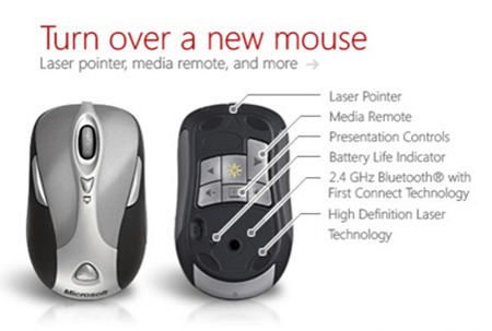 microsoft mus-præsentere laser-pointer præsentationsknapper styrer trådløst