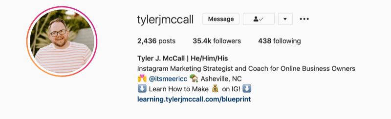Tyler J. McCall Instagram biografi