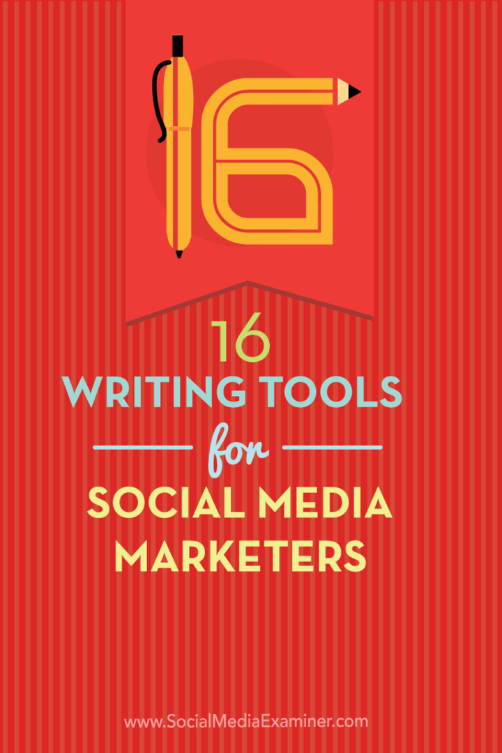 skriveværktøjer til marketingmedarbejdere på sociale medier
