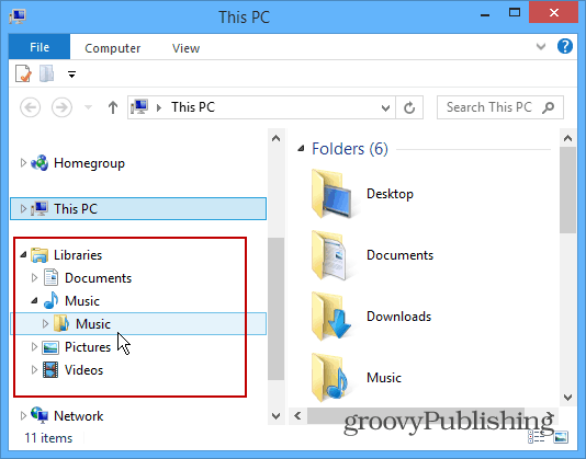 Tip om Windows 8.1: Bring biblioteker tilbage i File Explorer
