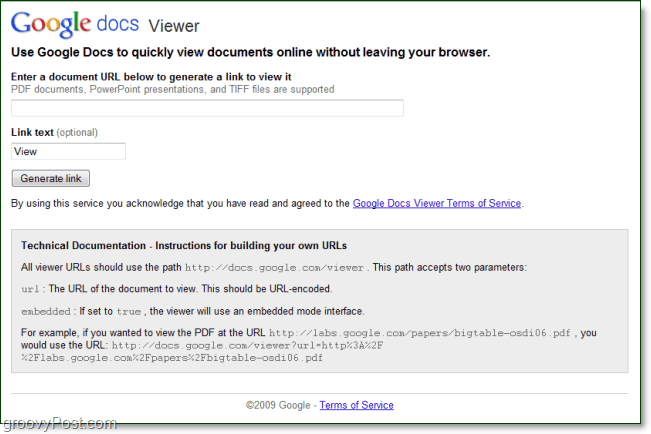 google docs viewer giver dig mulighed for at se ethvert online dokument