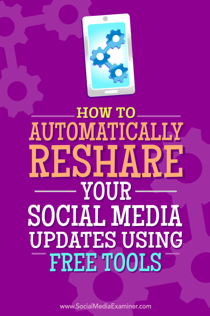 Tips til, hvordan du automatisk kan dele dine opdateringer på sociale medier med gratis værktøjer.