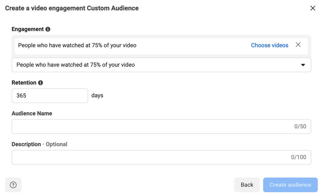 how-to-set-up-meta-call-ads-for-the-facebook-customer-journey-video-creatives-remarket-based-on-viewers-of-specific-videos-create-a-video-engagement- cutsom-publikum-eksempel-5