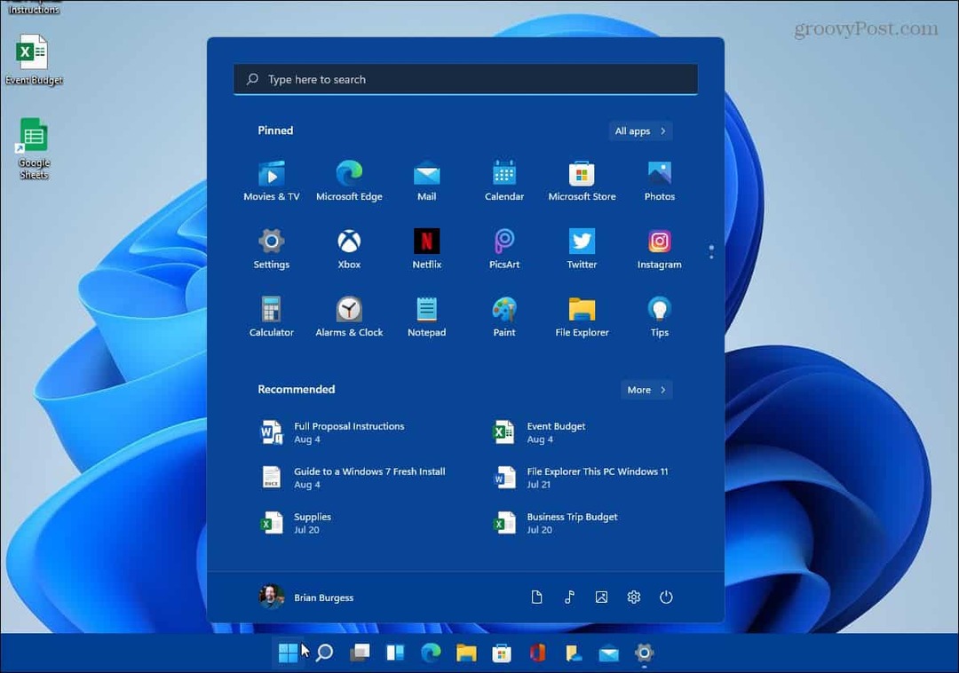 Sådan ændres Windows 11 Start -menuen og proceslinjens farver