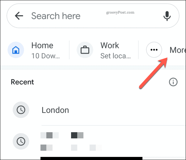Google Maps mobil flere adresser ikon