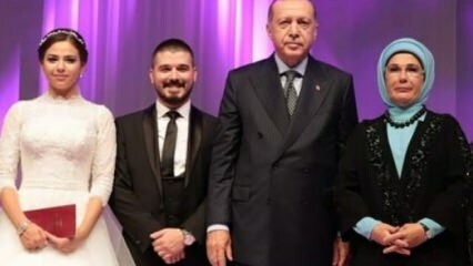 Præsident Erdoğan og hans kone Emine Erdoğan var bryllupsvitner!