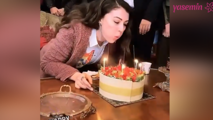 Ayşe, Afili Aşk, Burcu Özberk fødselsdag på sæt!