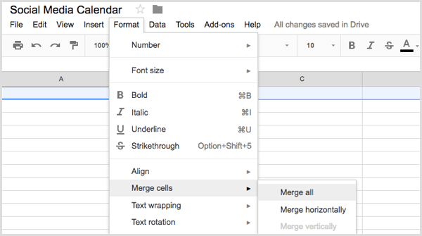 sociale medier kalender flette celler