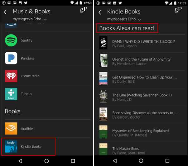 Sådan finder du Kindle-bøger Alexa kan læse for dig