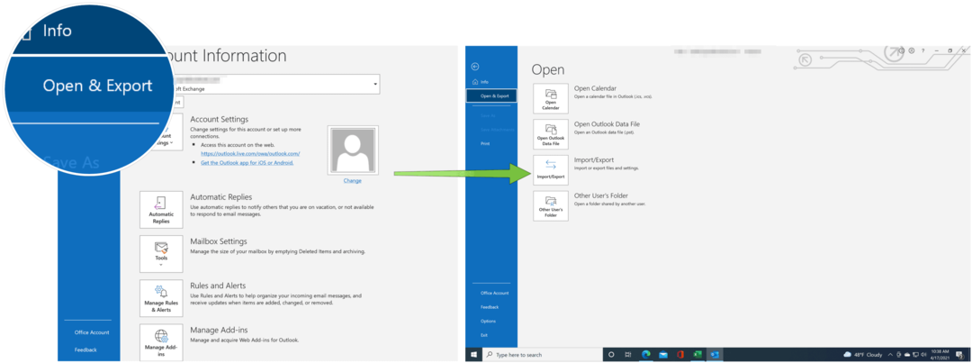 Importer kontakter til Outlook