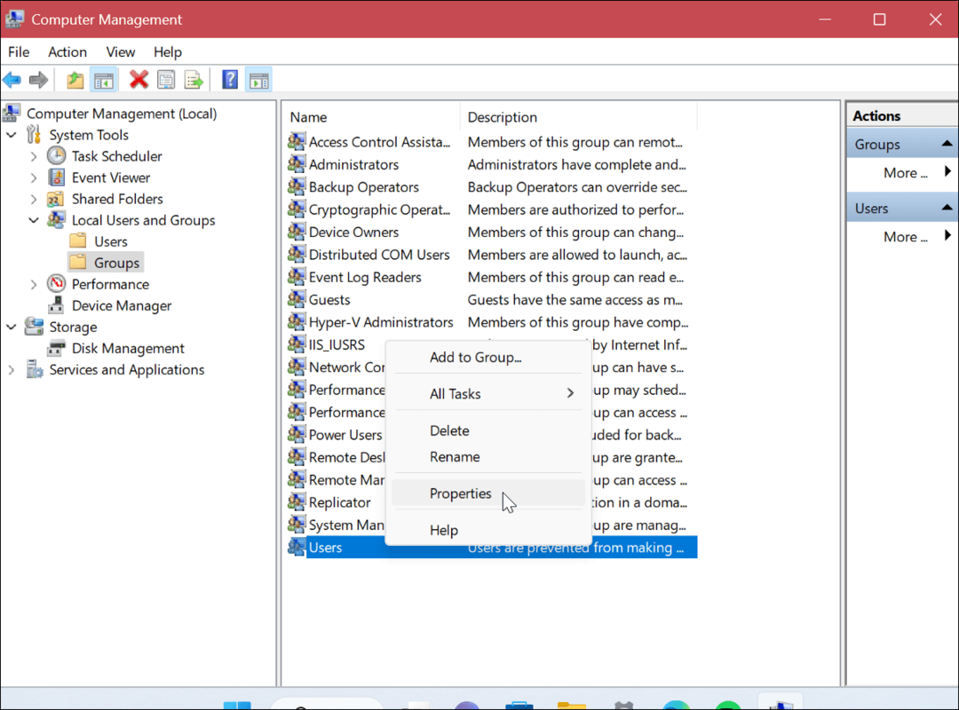 Bestem brugerkontotype på Windows 11