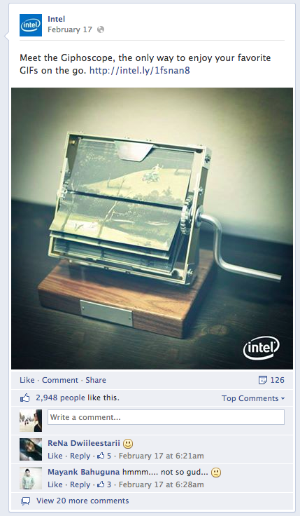 intel-indlæg på facebook