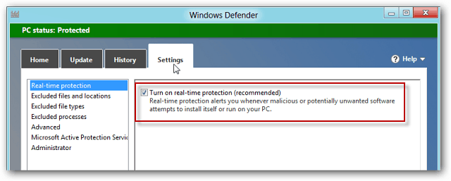 Windows Defender i Windows 8 Inkluderer MSE
