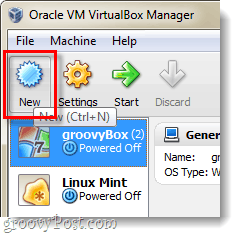 Lav en ny VM i Virtualbox