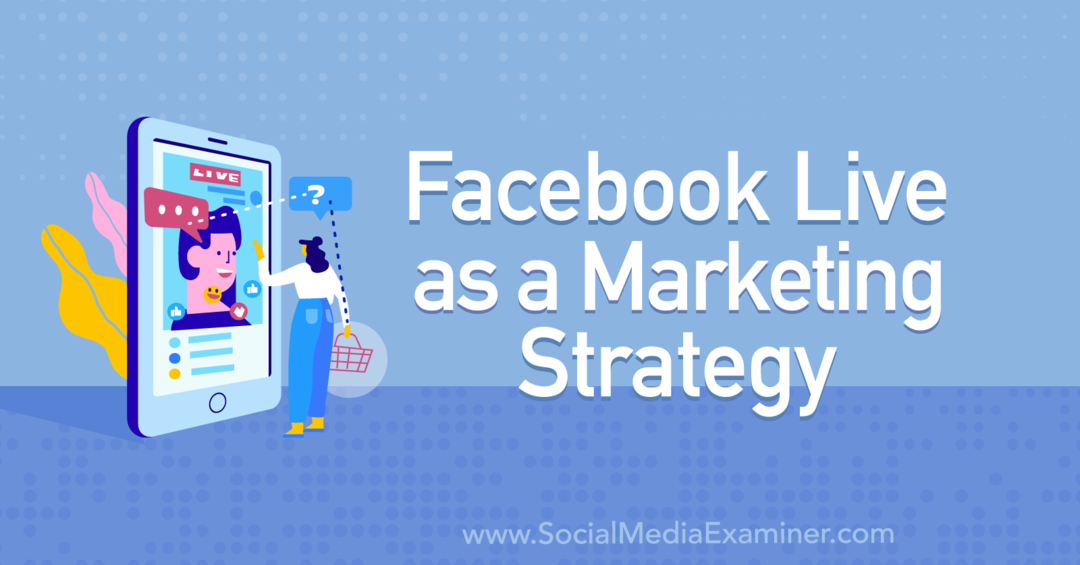 Facebook Live as a Marketing Strategy med indsigt fra Tiffany Lee Bymaster på Social Media Marketing Podcast.