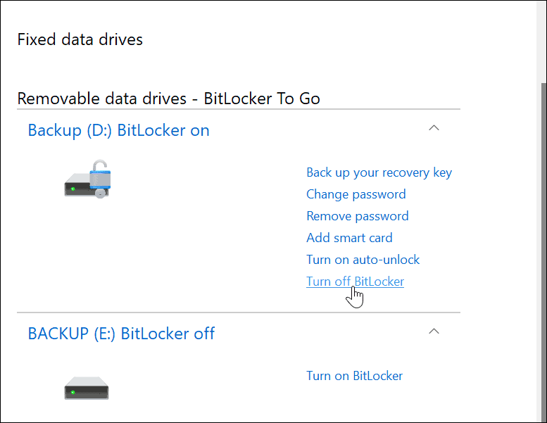 brug BitLocker til at gå på Windows 11