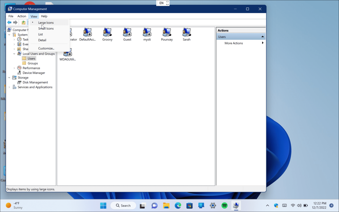 Se alle brugerkonti på Windows 11