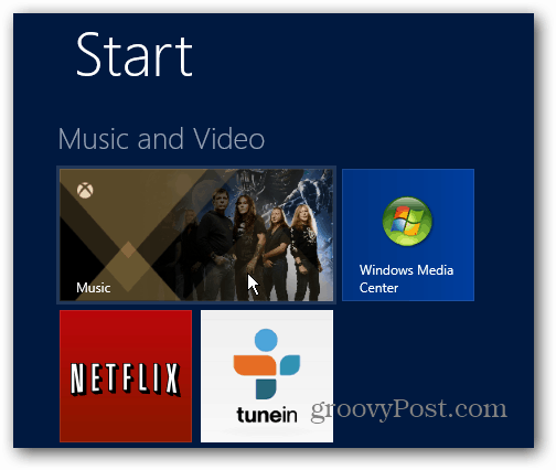 Start Xbox Music