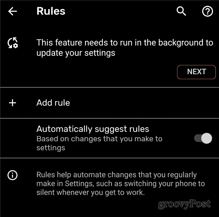 Android regler baggrund