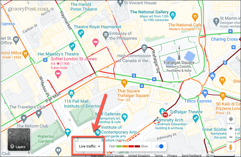 google maps live trafik